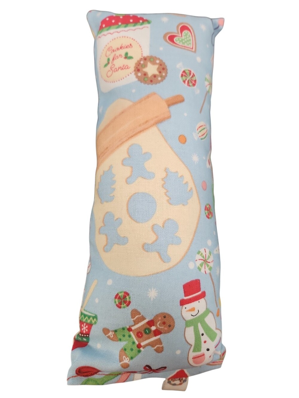 Blue Christmas Baking Christmas Cookies Gingerbread Snowman Catnip Kicker Toy